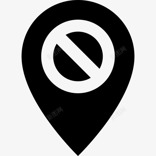 拒绝地址禁止映射图标svg_新图网 https://ixintu.com pin pin和标志 拒绝地址 映射 禁止 路由