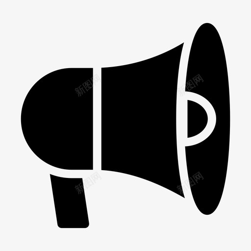 公告大声扩音器图标svg_新图网 https://ixintu.com 公告 大声 扩音器 扬声器 购物 购物和电子商务图标第二卷