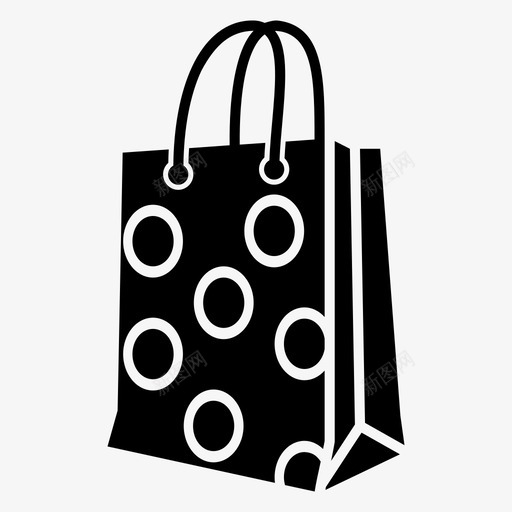 纸袋购买购物袋图标svg_新图网 https://ixintu.com 纸袋 购买 购物袋