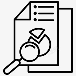 财务分析报告分析分析报告业务数据图标高清图片