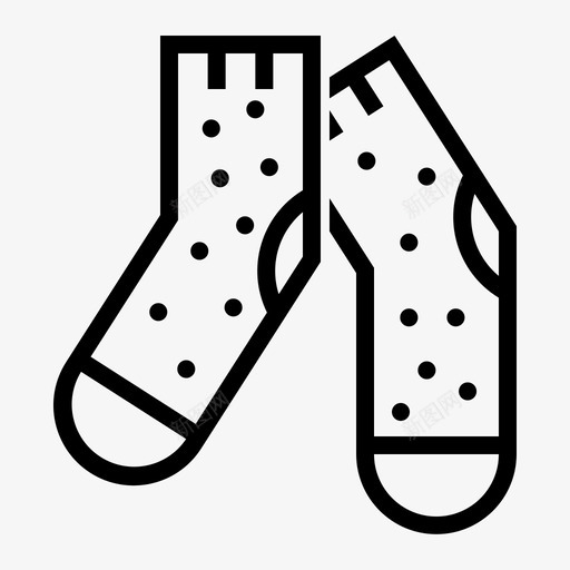 长袜袜子保暖图标svg_新图网 https://ixintu.com 保暖 女式 女式服装 袜子 长袜