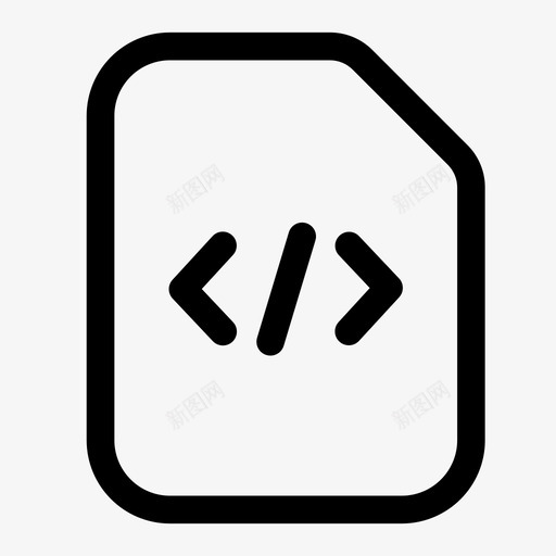 文件html代码程序图标svg_新图网 https://ixintu.com 代码 文件html 清晰的文件 源 程序
