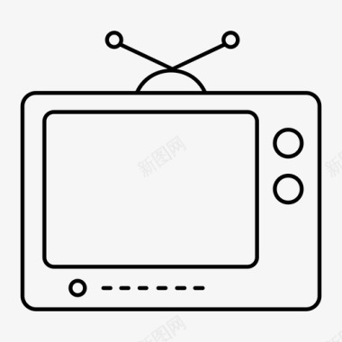 电视电子显示器图标图标
