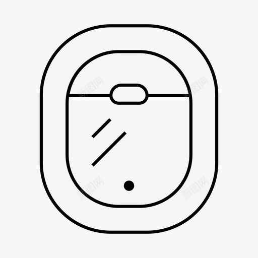 舷窗牛眼照明灯图标svg_新图网 https://ixintu.com 机场标志灯 照明灯 牛眼 窗户 舷窗 飞机
