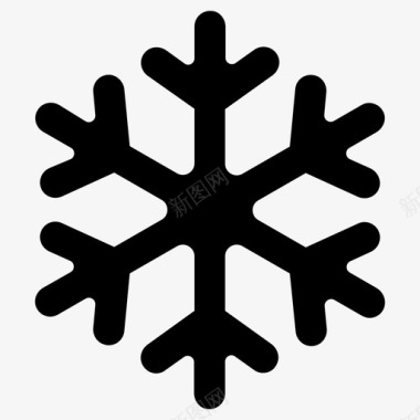 雪花下雪图标图标