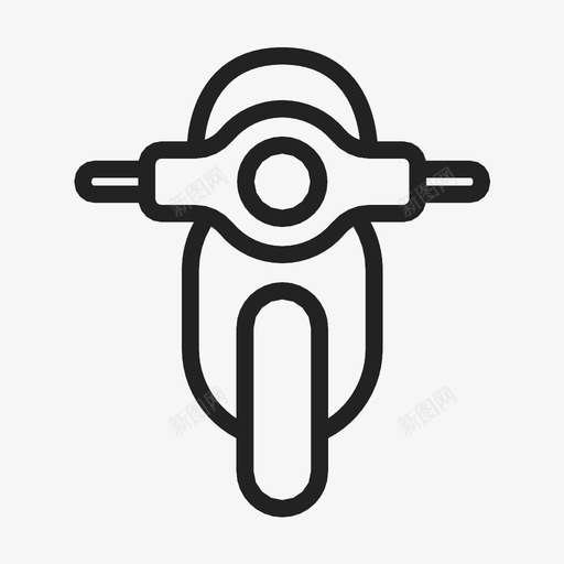 轻便摩托车自行车车头图标svg_新图网 https://ixintu.com 摩托车 自行车 车头 轻便摩托车 运输工具