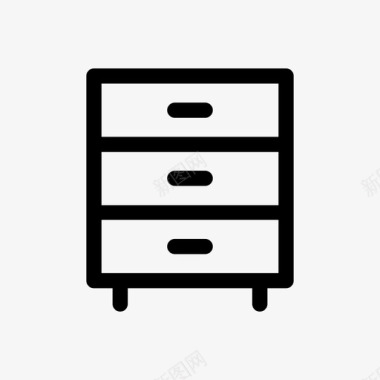 家具抽屉梳妆台抽屉图标图标