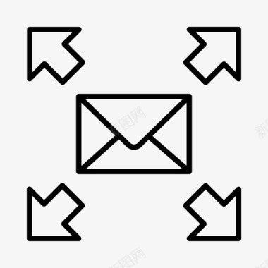 物流送货邮件图标图标