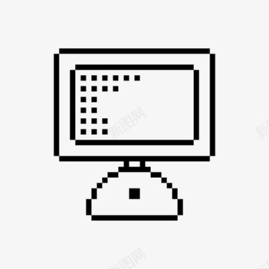 像素化imac电脑桌面图标图标