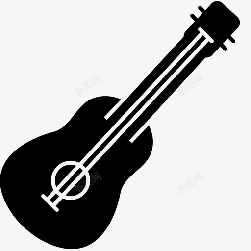 吉他原声音乐图标svg_新图网 https://ixintu.com 原声 吉他 音乐
