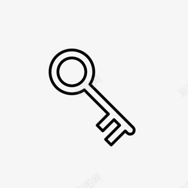 钥匙旧钥匙监狱图标图标