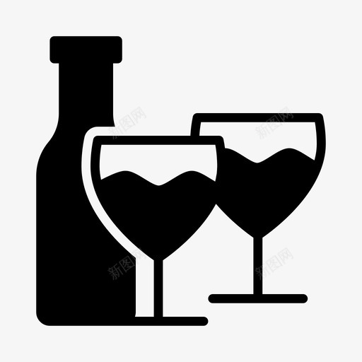 葡萄酒啤酒瓶子图标svg_新图网 https://ixintu.com 啤酒 玻璃 瓶子 葡萄酒 购物 购物和电子商务图标第一卷