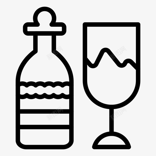 玻璃啤酒庆祝图标svg_新图网 https://ixintu.com 啤酒 庆祝 新年系列图标第一卷 玻璃 酒杯 饮料 香槟