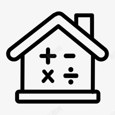 计算利润房屋价格图标图标