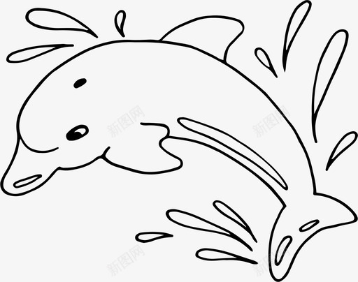 海豚动物群海洋动物图标svg_新图网 https://ixintu.com 动物群 水下 海洋 海洋世界 海洋动物 海豚
