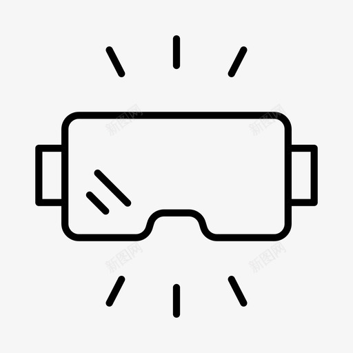 虚拟现实护目镜先进技术电子图标svg_新图网 https://ixintu.com 先进技术 电子 硬件 虚拟现实护目镜