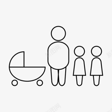 家庭婴儿孩子图标图标