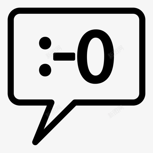 害怕表情喊叫图标svg_新图网 https://ixintu.com 喊叫 害怕 惊奇 惊讶 泡泡 表情 说话