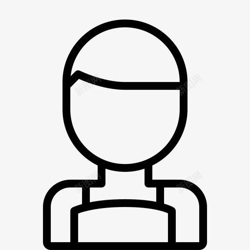 头像发型人物图标svg_新图网 https://ixintu.com 人物 发型 头像 女人