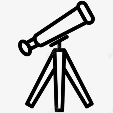 望远镜占星家天文学图标图标