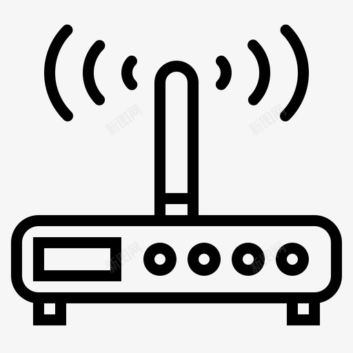 调制解调器wifi连接互联网图标svg_新图网 https://ixintu.com 互联网 无线 调制解调器wifi 连接 通信