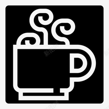 咖啡杯子食物图标图标