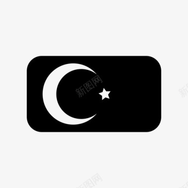 土耳其国旗欧洲民族图标图标