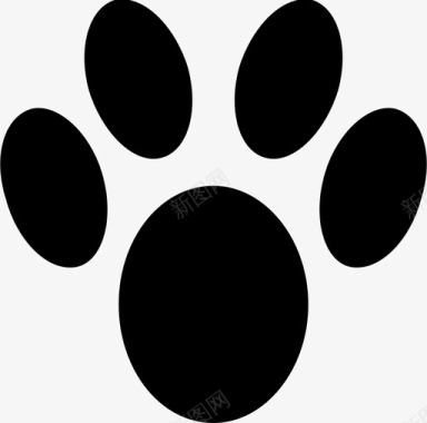 爪印动物猫脚印图标图标
