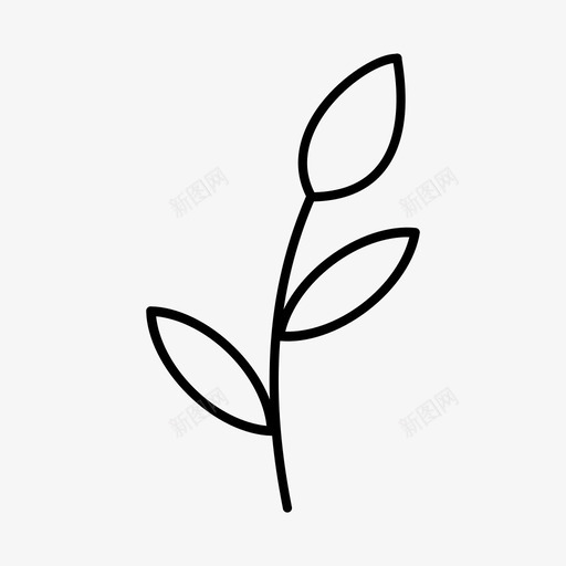 树枝农场树叶图标svg_新图网 https://ixintu.com 农场 树叶 树枝 植物 植被