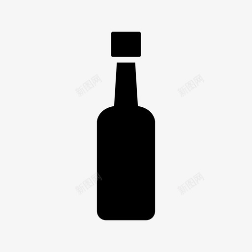 瓶啤酒饮料图标svg_新图网 https://ixintu.com 包装 啤酒 瓶 瓶装固体 饮料