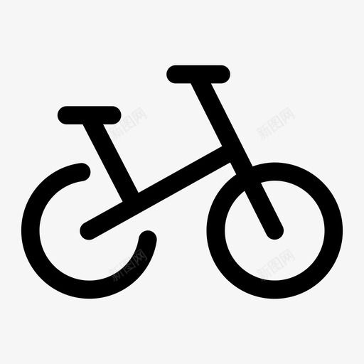 自行车运动车把图标svg_新图网 https://ixintu.com 交通工具 自行车 车把 运动