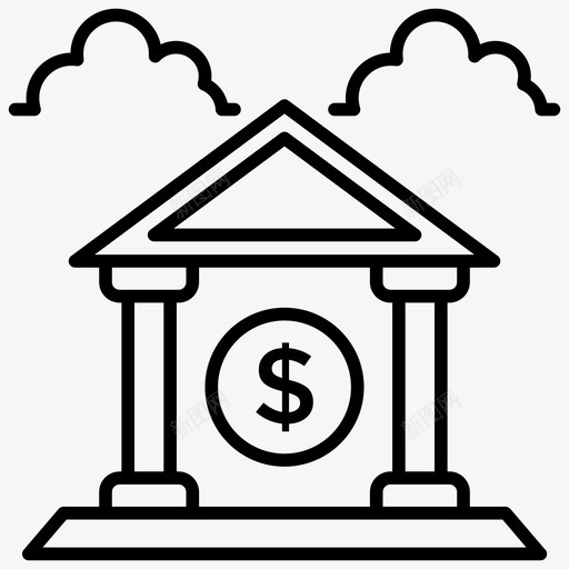 储蓄银行基金图标svg_新图网 https://ixintu.com 储蓄 储蓄账户 商业和金融 基金 投资 银行