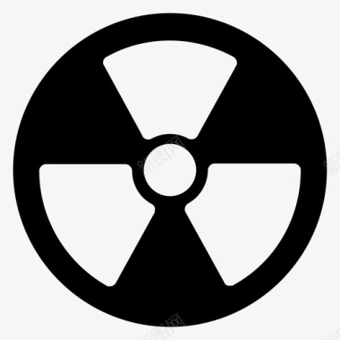 放射性警戒警告图标图标