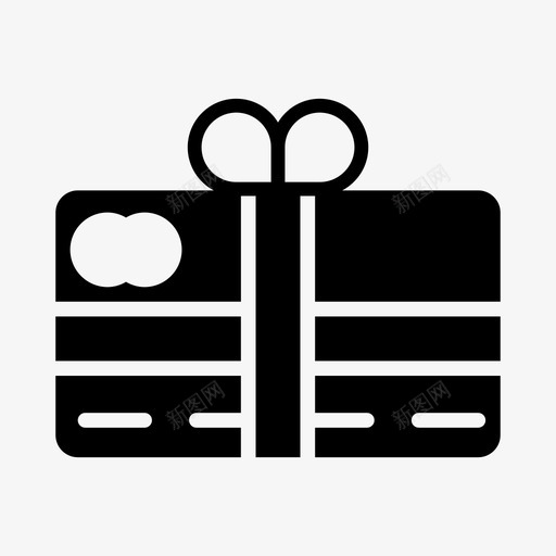 礼品卡信用卡图标svg_新图网 https://ixintu.com 信用卡 卡 礼品 礼物 购物 购物和电子商务图标第一卷
