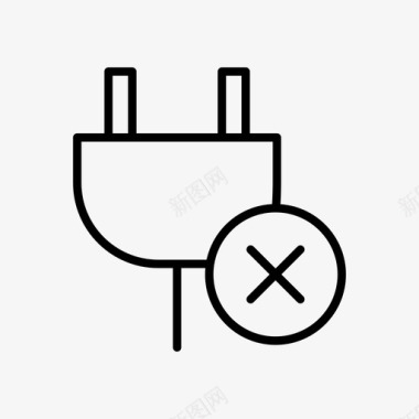 电没电插头图标图标