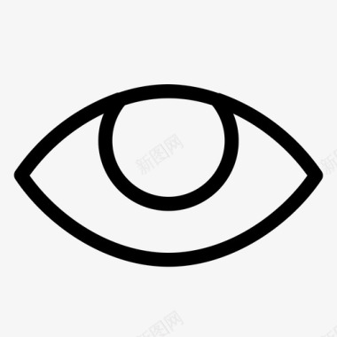 眼睛虹膜视网膜图标图标