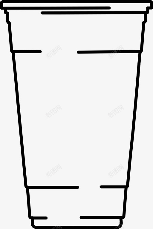 塑料杯咖啡冷饮图标svg_新图网 https://ixintu.com 冷饮 咖啡 塑料杯 茶