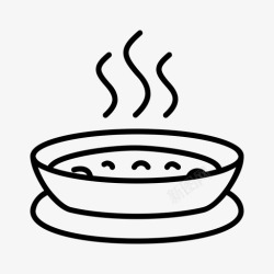 吃热的汤碗吃图标高清图片