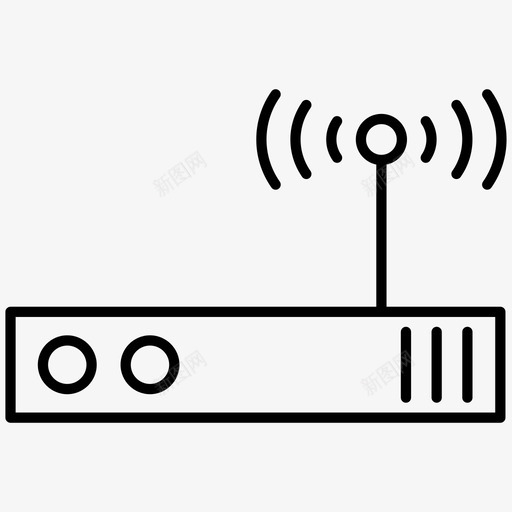 调制解调器接入点网络图标svg_新图网 https://ixintu.com 接入点 无线 网络 设备 调制解调器