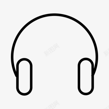耳机麦克风音乐播放器图标图标