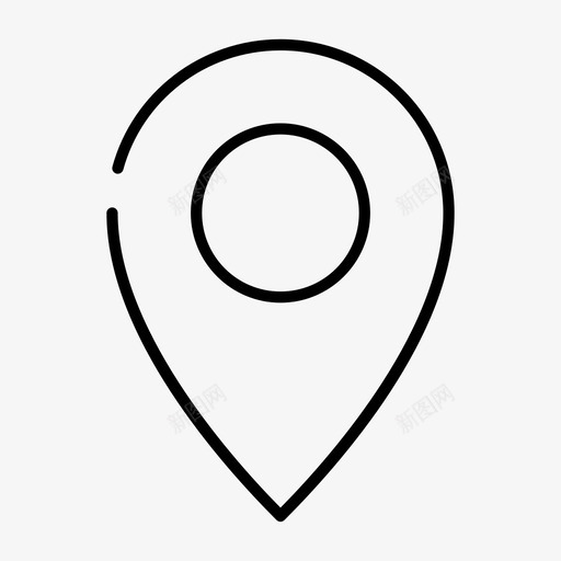 占位符位置地图图标svg_新图网 https://ixintu.com 位置 占位符 图钉 地图 点 网页设计2间隙薄
