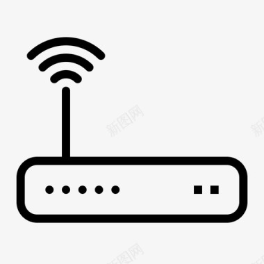无线路由器互联网调制解调器图标图标