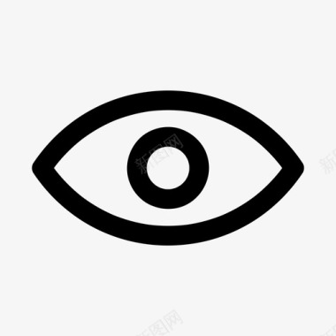 眼睛视野能见度图标图标