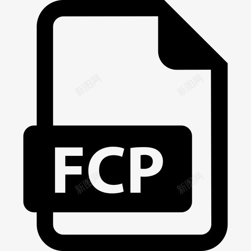 FCP文件计算机扩展用户界面图标svg_新图网 https://ixintu.com FCP文件 扩展用户界面 计算机