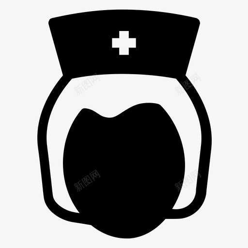 护士头像护理图标svg_新图网 https://ixintu.com 医学铭文 头像 护士 护理