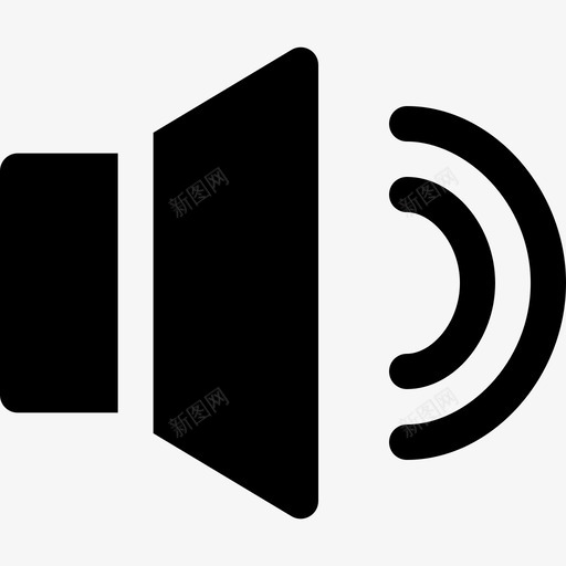 音量音频声音图标svg_新图网 https://ixintu.com 声音 扬声器 电影播放器 音量 音频