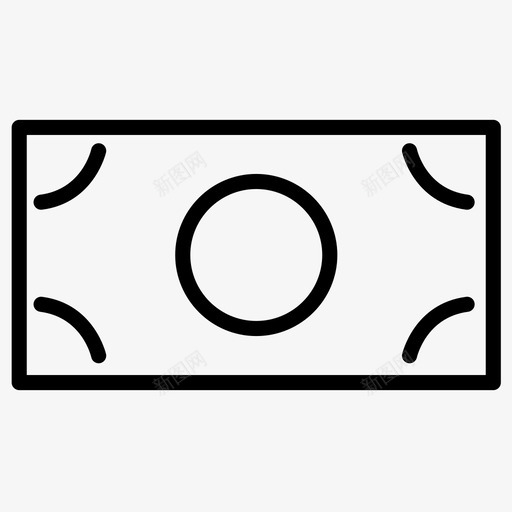 钱账单现金图标svg_新图网 https://ixintu.com 现金 电子商务图标 账单 金融 钱