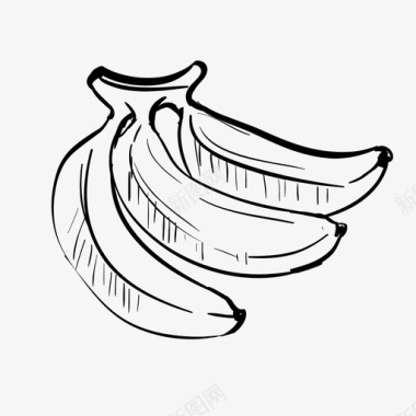 香蕉美味水果图标图标