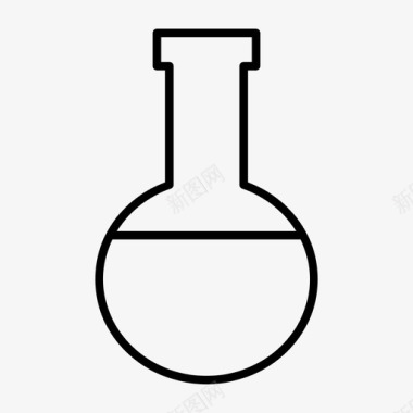 佛罗伦萨烧瓶实验实验室图标图标