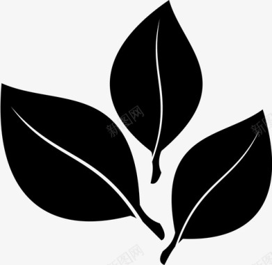 茶叶生态草药图标图标